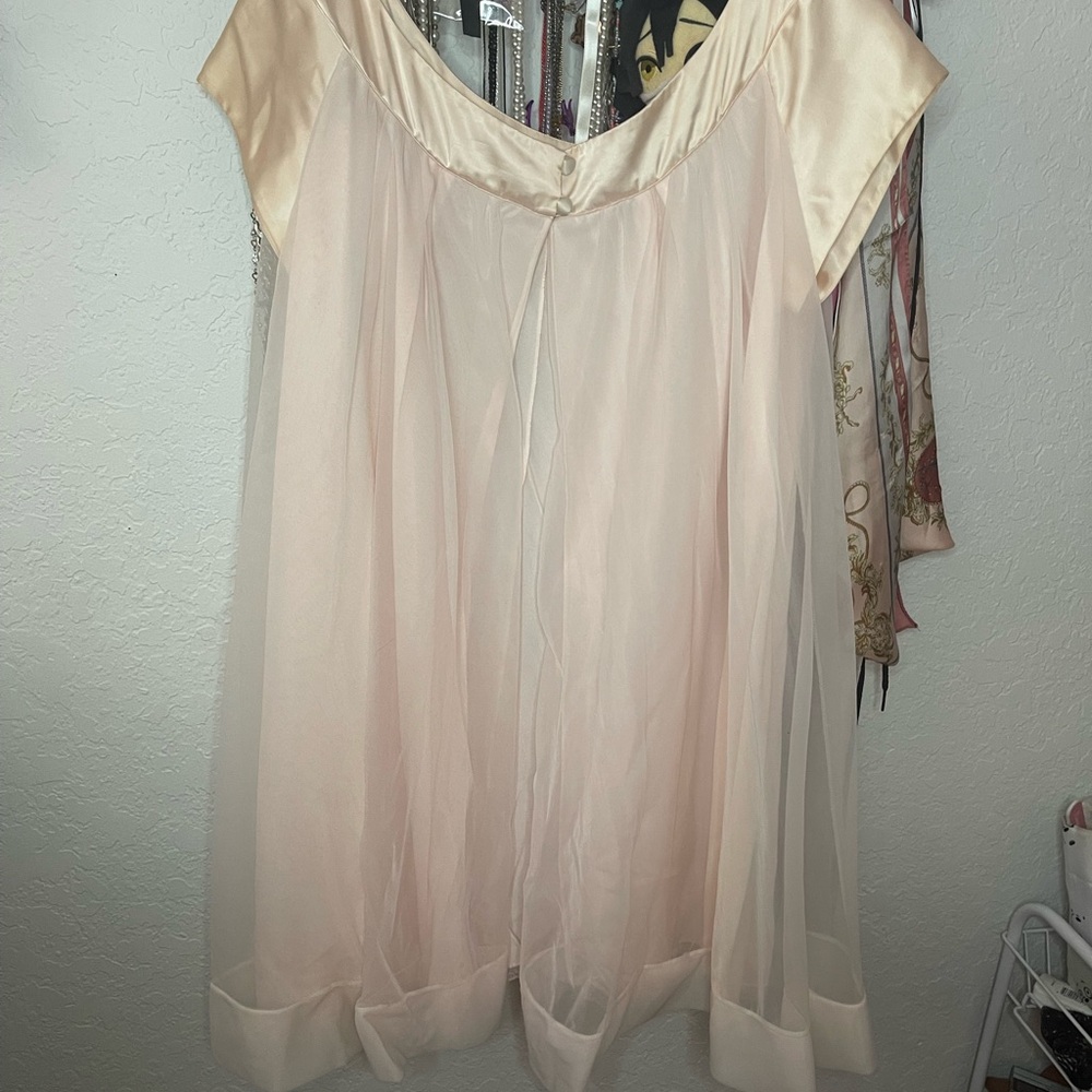 Claire Sandra peachy pink night gown